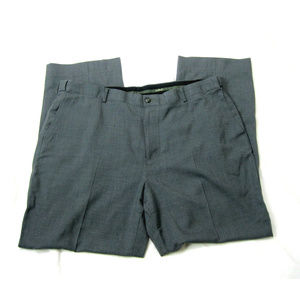 LL Bean Mens Washable Wool Pants Gray 42x33